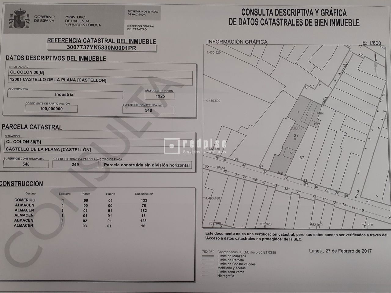Edificio en venta  calle Colon, Castelló de la Plana, Castelló  5/9