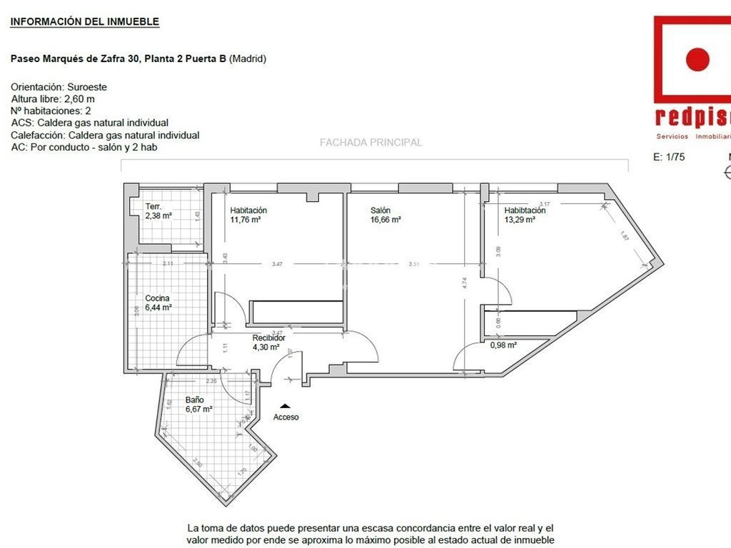 Piso en venta en paseo Del Marqués De Zafra, Madrid, Madrid 40/40