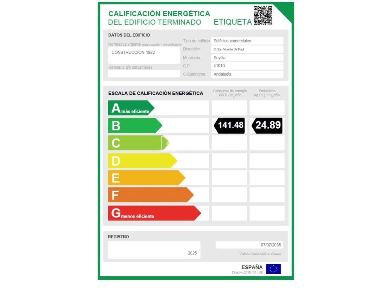 Local en venta en  calle de San Vicente de Paúl, Casco Antiguo, Sevilla  20/20