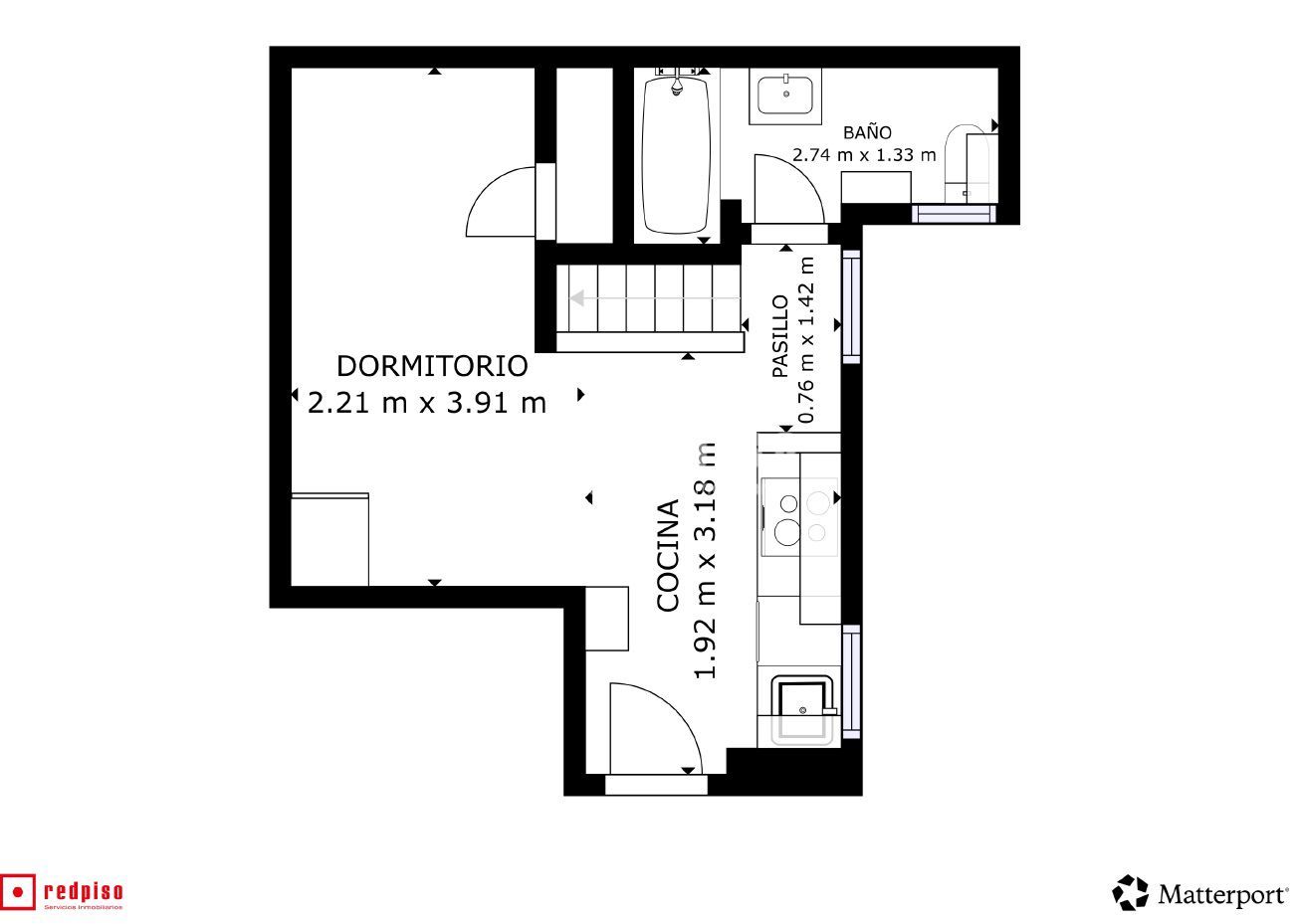 Piso en venta en  Madrid  1/1