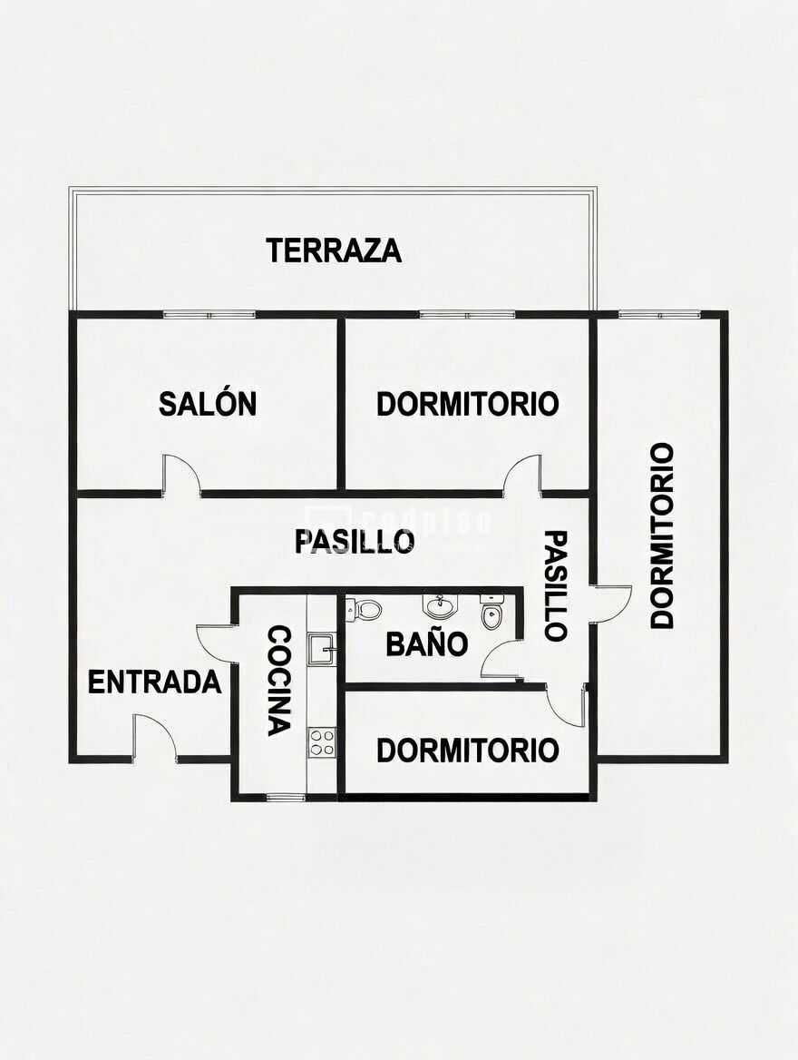 Piso en venta en Alcorcón, Madrid 20/25