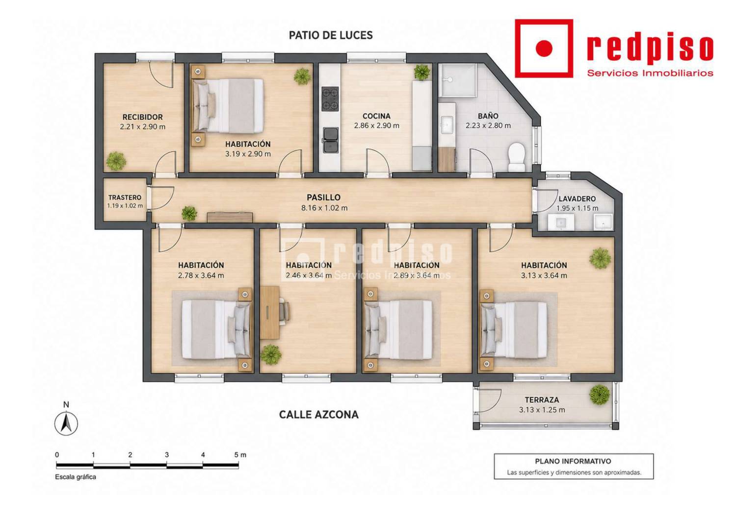 Piso en venta en  calle de Azcona, Madrid  1/1
