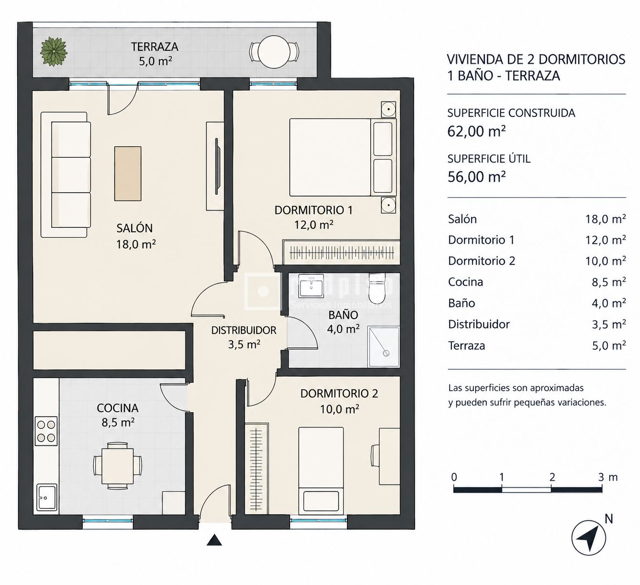Piso en venta en calle De Las Islas Cíes, Fuencarral-el Pardo, Madrid 2/4