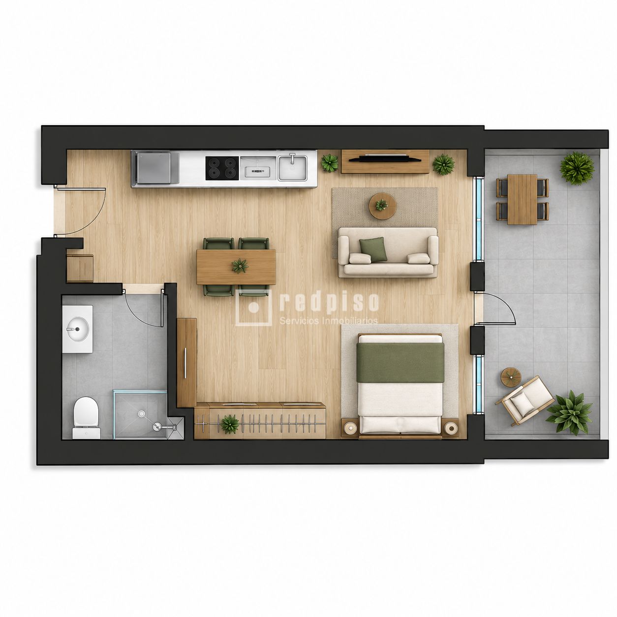 Piso en venta en  calle de Sevilla, Málaga  1/1